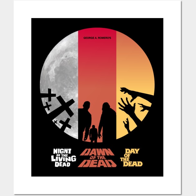 Trilogy of the Dead by George A. Romero Wall Art by DaveLeonardo